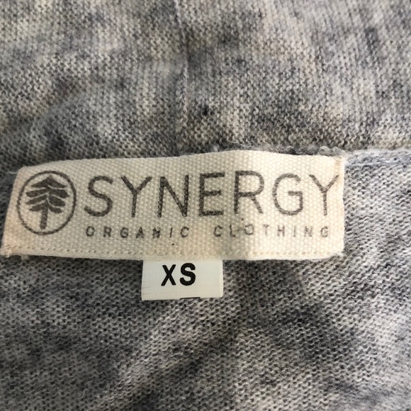 Synergy Organic Clothing grey wool blend cardigan size XS - Picture 5 of 8